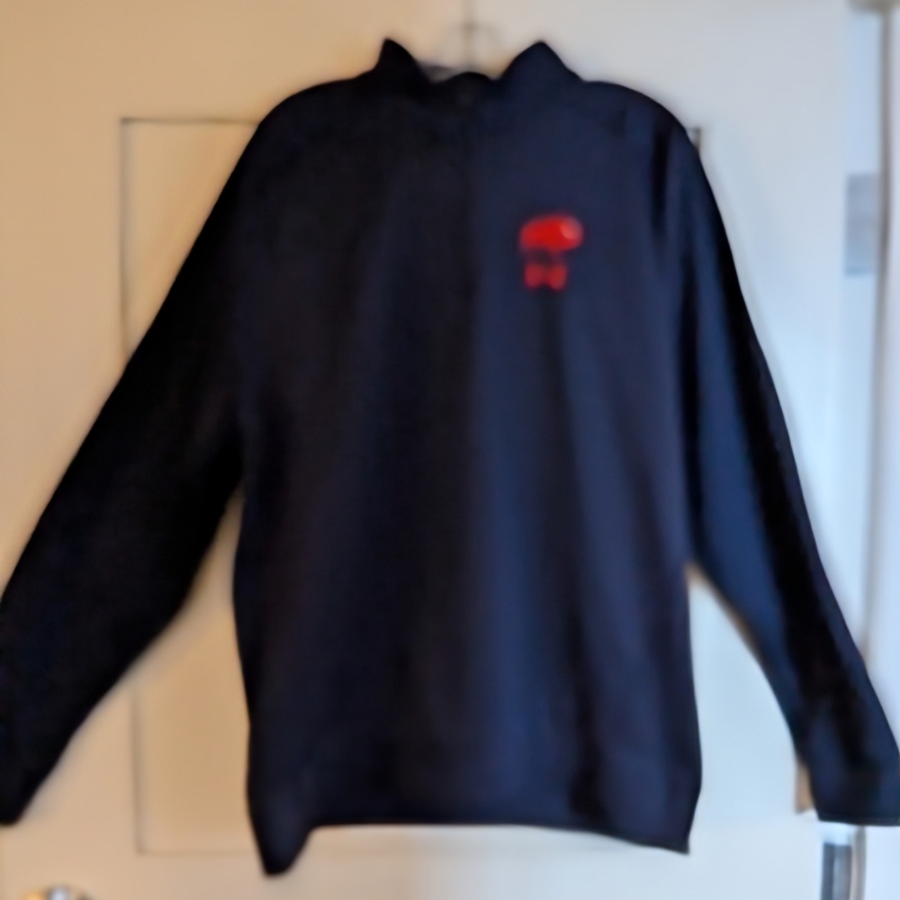 Under Armour Blue and Red Crewneck Sweater